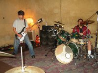 The Bobbleheads rhythm section ..... they will be making a return appearance to BARC 2013