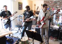 Gary, Paulie and Jonathan doing our improvised medley of Neil Young's "Down By the River" and we slipped over into Pink Floyd's "Breathe in the Air" when we ran out of verses on the Neil Young tune ...