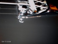 you can see paint missing along the side of the tailpiece.