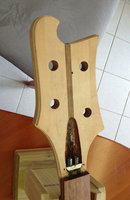 The headstock routed.