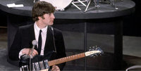 John's Rick was beat by the time they did Ed Sullivan!<br />You can also see brush marks from the quickie paint job it received.