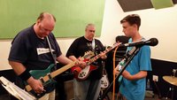 The finale number, "Comfortably Numb"  with Rich, Snowman and Spence
