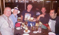 Rich, Jim K, Aitch, Ross and Joey at pre SCARF dinner at Tony's on Redondo Beach pier