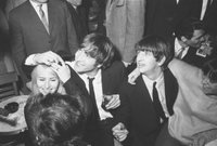 John was asked if he was really married, so he is showing Cyn's wedding ring.