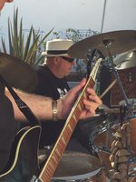 Paul S sitting in on drums and vocals and Rich's 370 WB neck and headstock