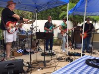 Rich with 360-12; Al on drums; Javier on vocals; Sarah "Rickygirl" on the 330 and Joey on the 4004