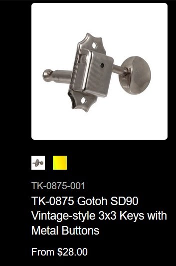From Allparts webpage on 3x3 tuners