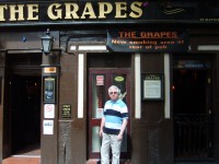 The Grapes Pub opposite the Cavern still standing today, original Cavern is not.