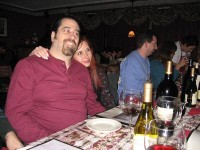 The Vascos at dinner