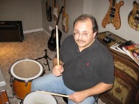 Dave on the skins