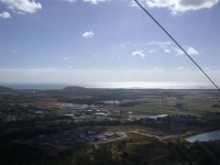 View of the Coral Sea from the SkyRail on the way to Kuranda