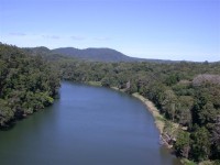 Crossing over the Barron River near the town of Kuranda.