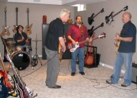 Trotty, JB, Graham and I jamming.