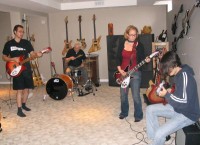 Jdog, Trotty, Alison, and JB jamming.