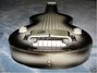 Rickenbacker 59/6 LapSteel, Gray Sunburst: Neck - Front