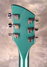 Rickenbacker 360/6 , Turquoise: Headstock - Rear