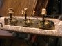 Rickenbacker 100/6 LapSteel, Gray Zolatone: Neck - Rear