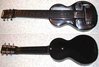 Rickenbacker B/6 LapSteel, Black: Full Instrument - Rear