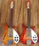 Jul 1964 Rickenbacker 1996/6 RoMo, Fireglo: Full Instrument - Front