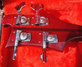 Rickenbacker 4001/4 Mod, Burgundy: Headstock - Rear