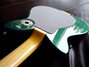 Rickenbacker 400/6 PW Refin, Cloverfield Green: Body - Rear