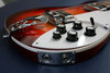 Rickenbacker 620/6 , Amber Fireglo: Close up - Free2