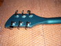 Rickenbacker 330/6 S, Turquoise: Headstock - Rear