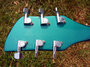 Rickenbacker 330/6 , Turquoise: Headstock - Rear