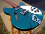 Rickenbacker 330/6 , Turquoise: Close up - Free