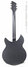 Rickenbacker 360/6 RIC Outlet One Off, Gun Metal Blue: Neck - Rear
