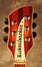 Rickenbacker 370/6 Bound Headstock, Fireglo: Headstock