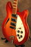 Rickenbacker 370/6 Bound Headstock, Fireglo: Close up - Free2