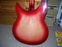 Jul 2000 Rickenbacker 330/6 , Fireglo: Body - Rear