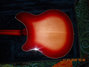 May 1994 Rickenbacker 360/6 , Fireglo: Body - Rear