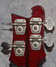 Rickenbacker 4001/4 , Burgundy: Headstock - Rear