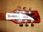Rickenbacker 3262/6 Refin, Burgundy: Headstock