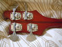 Rickenbacker 4001/4 , Burgundy: Headstock - Rear
