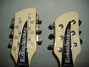 Rickenbacker 362/612 Doubleneck, White: Headstock