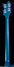 Rickenbacker 4003/4 , Turquoise: Neck - Rear