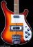 Rickenbacker 4001/4 , Fireglo: Body - Front