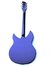Rickenbacker 330/6 VP, Midnightblue: Full Instrument - Rear