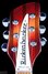 Rickenbacker 370/6 VP, Fireglo: Headstock