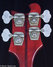 Rickenbacker 4001/4 , Burgundy: Headstock - Rear