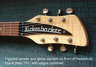 Rickenbacker 430/6 Refin, Jetglo: Headstock