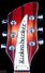 Rickenbacker 360/6 , Fireglo: Headstock