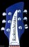 Rickenbacker 620/6 , Midnightblue: Headstock