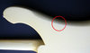 Feb 1981 Rickenbacker 4001/4 BT, White: Body - Rear