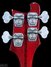 Rickenbacker 4001/4 , Burgundy: Headstock - Rear