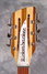 Rickenbacker 360/12 V64, Mapleglo: Headstock
