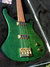 Rickenbacker 4004/4 Cii, Trans Green: Body - Front